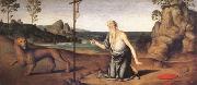 Giovanni di Pietro called lo Spagna Jerome in the Desert (mk05) oil